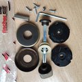 Дверная завёртка Colombo, d50, фиксатор WC, накладка-стопор, бронза CD69 BZGG bronzo