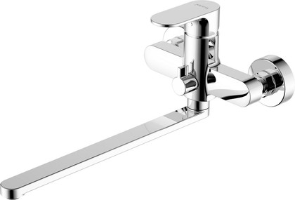 Смеситель для ванны Aquatek Альфа, с длинным изливом, хром AQ1942CR