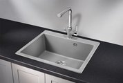 Кухонная мойка Granula 6001, 600x520, накладная, кварц, Алюминиум 6001, АЛЮМИНИУМ