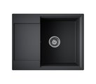 Кухонная мойка Omoikiri Daisen 65T-BL Tetogranit, с крылом, чёрный 4993519