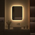 Зеркало с окантовкой Defesto Aura 60x80, LED подсветка, без выключателя, тёплый белый свет DF 2977