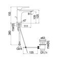 Смеситель для раковины Nobili Seven, хром SE124118/1CR