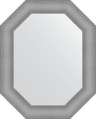 Зеркало Evoform Polygon 610x760 в багетной раме 88мм, серебряная кольчуга BY 7290