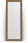 Зеркало Evoform Exclusive Floor 810x2000 пристенное напольное, с фацетом, в багетной раме 84мм, фреска BY 6111
