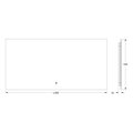 Зеркало с фацетом Defesto Glow 100x50, LED подсветка, ИК-выключатель, нейтральный белый свет DF 2505RH