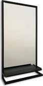Зеркало Silver Mirrors Kvins-light 500x900 с полочкой, металлический профиль ФР-1759