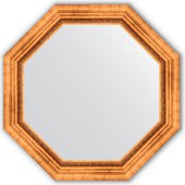 Зеркало Evoform Octagon 766x766 в багетной раме 88мм, римское золото BY 3786