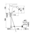Смеситель для биде Nobili Seven, хром SE124119/1CR