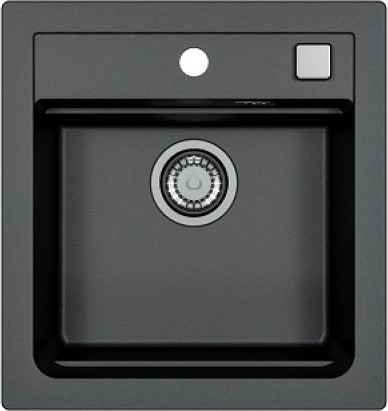 Кухонная мойка Alveus Atrox 20, 470x500, врезная, чёрный 1131990