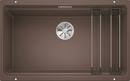 Кухонная мойка Blanco Etagon 700-U, отводная арматура, кофе 525176
