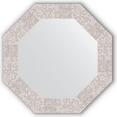 Зеркало Evoform Octagon 530x530 в багетной раме 70мм, соты алюминий BY 3745