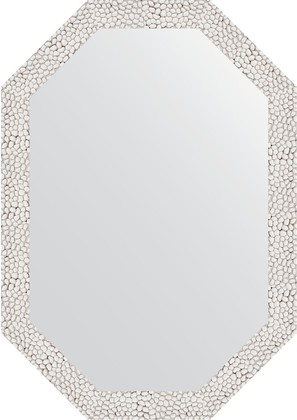 Зеркало Evoform Polygon 480x680 в багетной раме 46мм, чеканка белая BY 7001