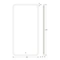 Зеркало с матированием и LED-подсветкой Defesto, 34W, 60x120см, ИК-выключатель, нейтральный белый свет DF 3808R
