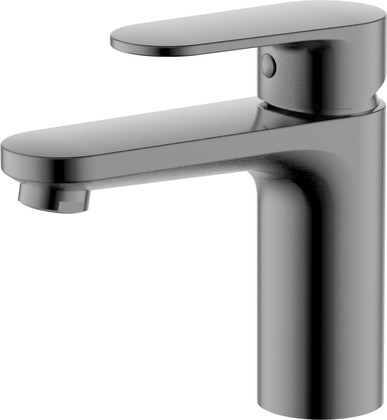 Смеситель для раковины Aquatek Ника, без донного клапана, оружейная сталь AQ1810BGM