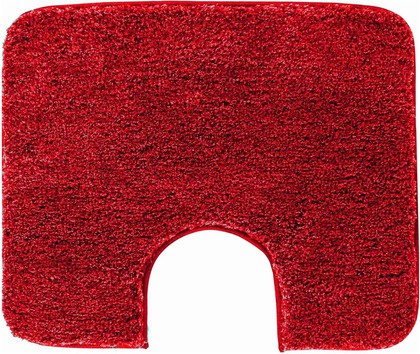 Коврик для туалета Grund Melange, 60x50см, полиакрил, красный 4102.06.4007
