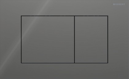 Клавиша для двойного смыва Geberit Sigma40, квадратная, Лава / Стекло глянцевое 115.629.JK.1