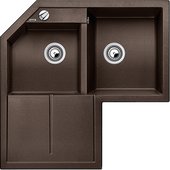 Кухонная мойка крыло слева, гранит, кофе Blanco METRA 9 Е 515573