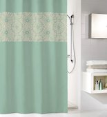 Шторка для ванной Kleine Wolke Lotus Maledivia 180x200см, 100% полиэстер 5944685305