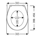 Сиденье для унитаза Haro Revo, быстросъёмное, микролифт, белое 545353