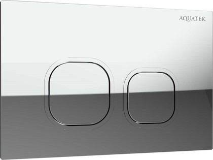 Панель смыва Aquatek клавиши квадрат, 162x244, ободок хром, хром KDI-0000057