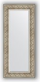 Зеркало Evoform Exclusive 600x1400 с фацетом, в багетной раме 106мм, барокко серебро BY 3528