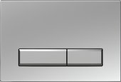 Кнопка управления Aquatek Slim, прямоугольная, клавиши прямоугольные, хром глянцевый KDI-0000023