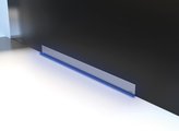 Душевой лоток для монтажа в стену Alcaplast Shade, 850мм, нержавеющая сталь матовая, синяя подсветка APZ5-SHADE+AEZ121-850
