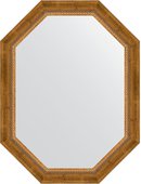 Зеркало Evoform Polygon 630x830 в багетной раме 70мм, состаренная бронза с плетением BY 7115