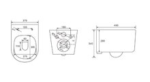 Унитаз подвесной Aquatek Мия Tornado, безободковый, сиденье Soft-close, белый AQ2004T-00