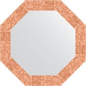 Зеркало Evoform Octagon 570x570 в багетной раме 70мм, соты медь BY 7306