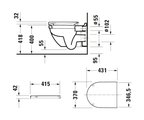 Сиденье для унитаза Duravit Starck 3 с системой плавного опускания 0063890000