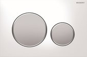 Смывная клавиша для унитаза Geberit Sigma20 двойной смыв, панель: белая, декоративные кольца и клавиши: матовый хром 115.882.KL.1