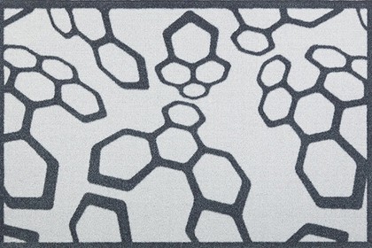 Коврик придверный Golze Contzen Mats Dynacombs 50x78, серые молекулы 1700-40-003-041