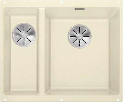 Кухонная мойка Blanco Subline 340/160-U, без крыла, основная чаша справа, отводная арматура, гранит, жасмин 523563