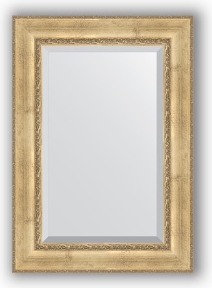 Зеркало Evoform Exclusive 720x1020 с фацетом, в багетной раме 120мм, состаренное серебро с орнаментом BY 3454