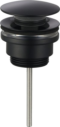 Донный клапан без перелива AQUAme, чёрный матовый AQM7003MB