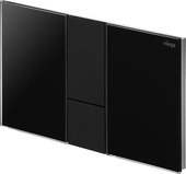 Смывная клавиша для унитаза Viega Prevista Visign for Style 24 двойной смыв, панель чёрный глянец, кнопки чёрный матовый 773311