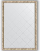 Зеркало Evoform Exclusive-G 1280x1830 с фацетом и гравировкой, в багетной раме 70мм, прованс с плетением BY 4478
