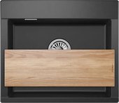 Кухонная мойка Granula Estetica ES-5804, 580x500, кварц, Чёрный 5804, ЧЁРНЫЙ