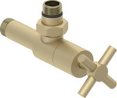 Вентиль Сунержа угловой Крест G1/2"НРxG1/2"НР, матовая шампань 022-1408-1212