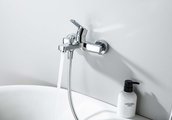 Смеситель для ванны Aquatek Лугано с душевым гарнитуром, хром AQ1748CR