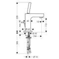 Смеситель для раковины Hansgrohe Axor Citterio, однорычажный, хром 39010000