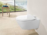 Сиденье с крышкой для унитаза Villeroy & Boch Subway 2.0 SlimSeat, с функцией автоматического опускания (SoftClosing), со снимаемым сиденьем (QuickRelease), Альпийский белый 9M78S101
