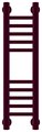 Полотенцесушитель водяной Сунержа Богема+ прямая 600x150, пурпурный флок 58-0220-6015