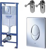 Инсталляция для подвесного унитаза стандартная, комплект 3 в 1 Grohe RAPID SL 38721001