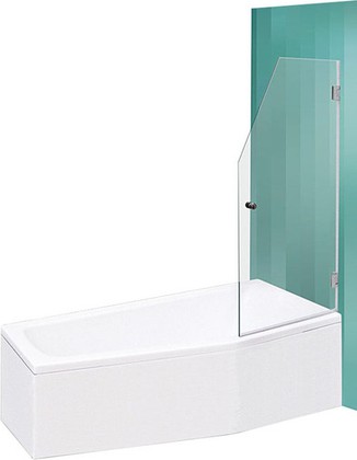 Шторка на ванну Roth Screen Mini, 66x140см, прозрачное стекло, хром 217-7000000-00-09