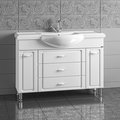 Тумба с раковиной Санта Монарх Classic 1200, напольная, белый 700106+Classic120