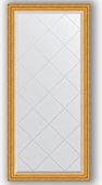 Зеркало Evoform Exclusive-G 720x1550 с гравировкой, в багетной раме 67мм, состаренное золото BY 4259