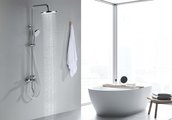 Душевая система Aquatek Лугано с изливом, хром AQ2740CR