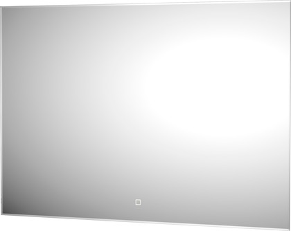Зеркало с фацетом Defesto Glow 100x70, LED подсветка, сенсорный выключатель, тёплый белый свет DF 2519SH